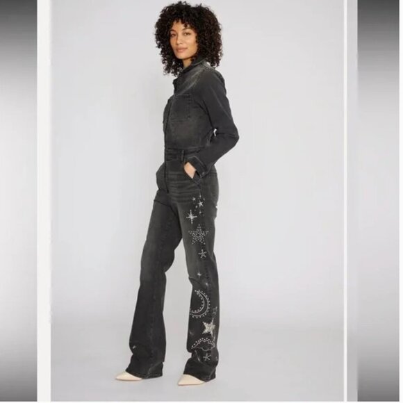 Free People x Driftwood NWT Celestial Jeweled Jumpsuit - S - Picture 1 of 15